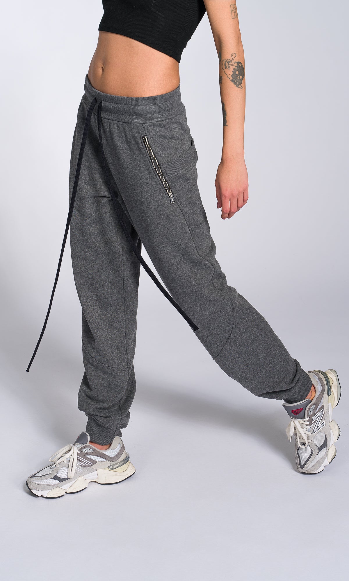 Cuffed Sweatpants with Pockets - AAKASHA