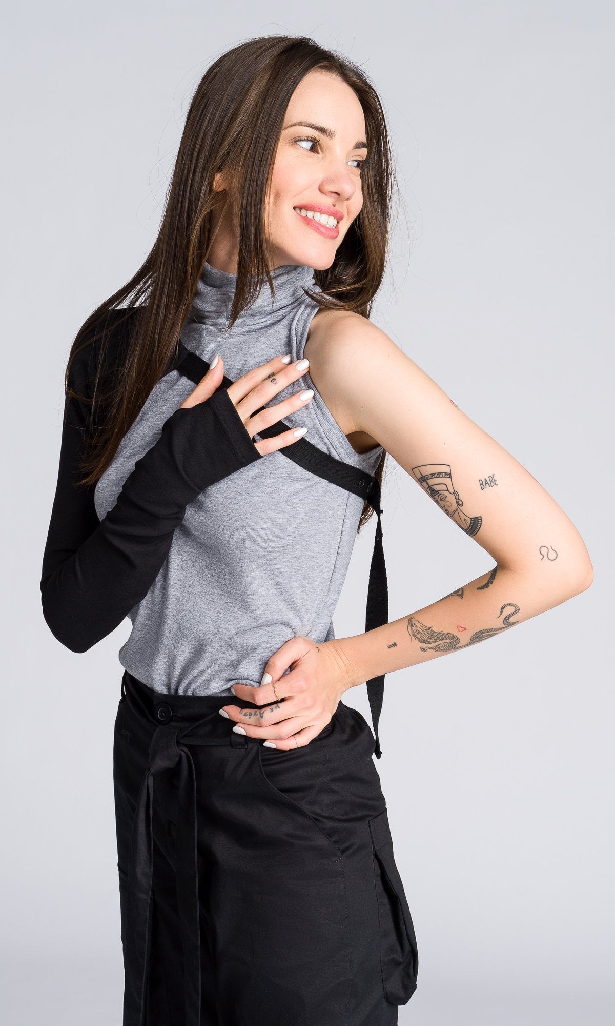 One Sleeve Harness Shrug - AAKASHA