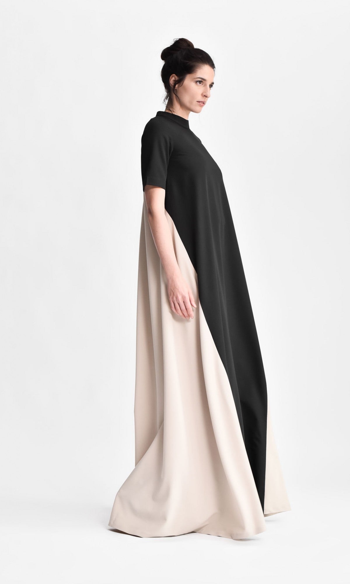 Bicolour Maxi Dress - AAKASHA