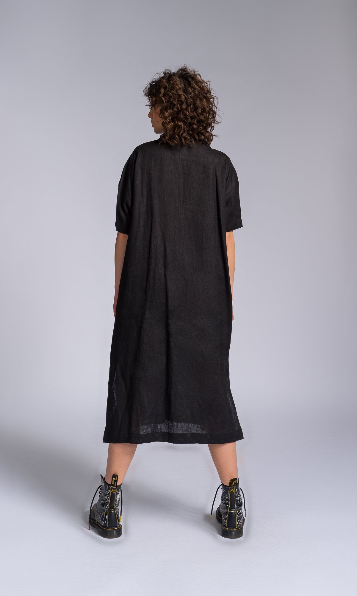 Linen Apron Tunic Shirt - AAKASHA