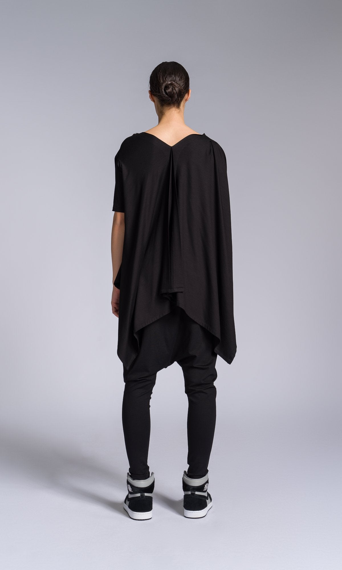 Open Back Blouse with Asymmetric Closure - AAKASHA