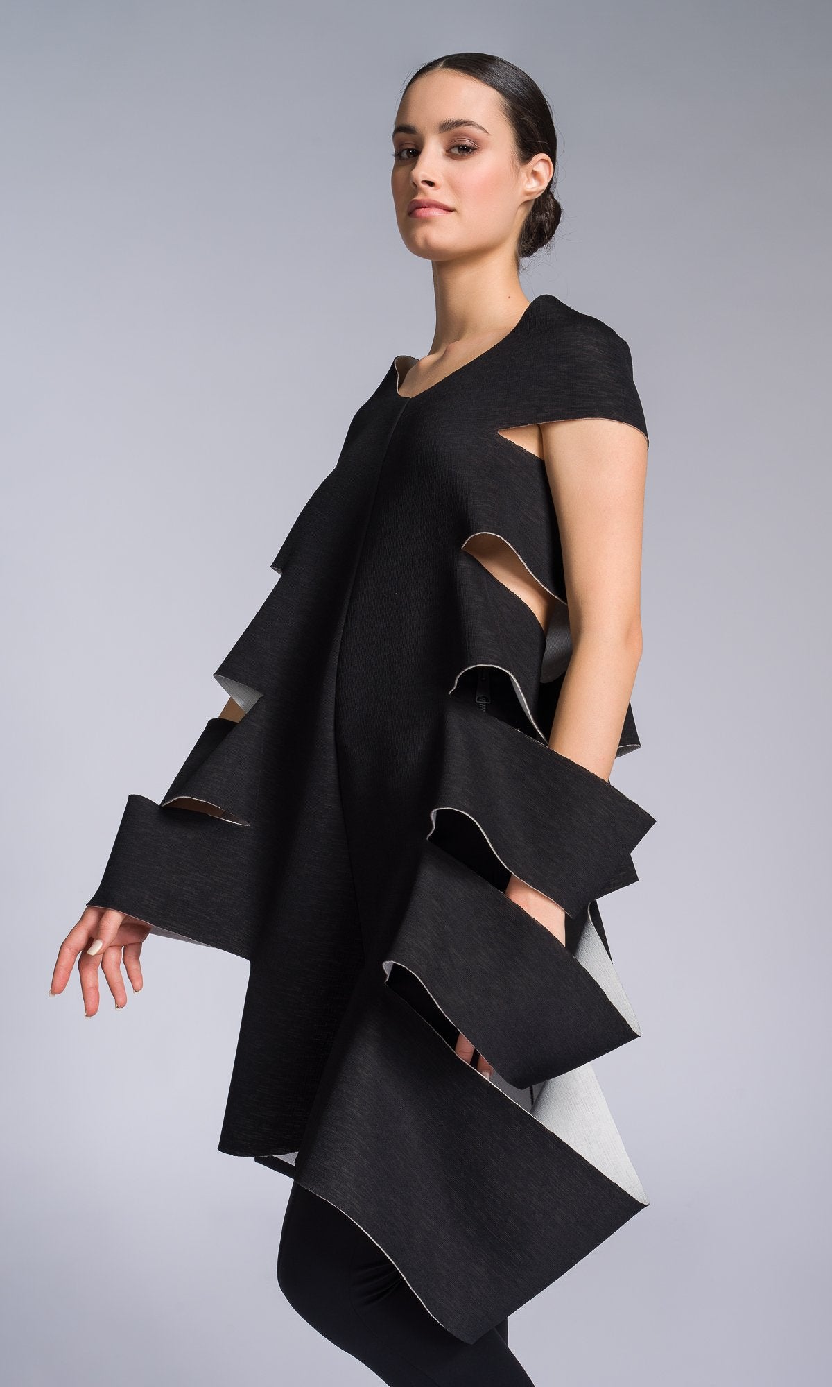 Neoprene Tunic with Side Cutouts - AAKASHA