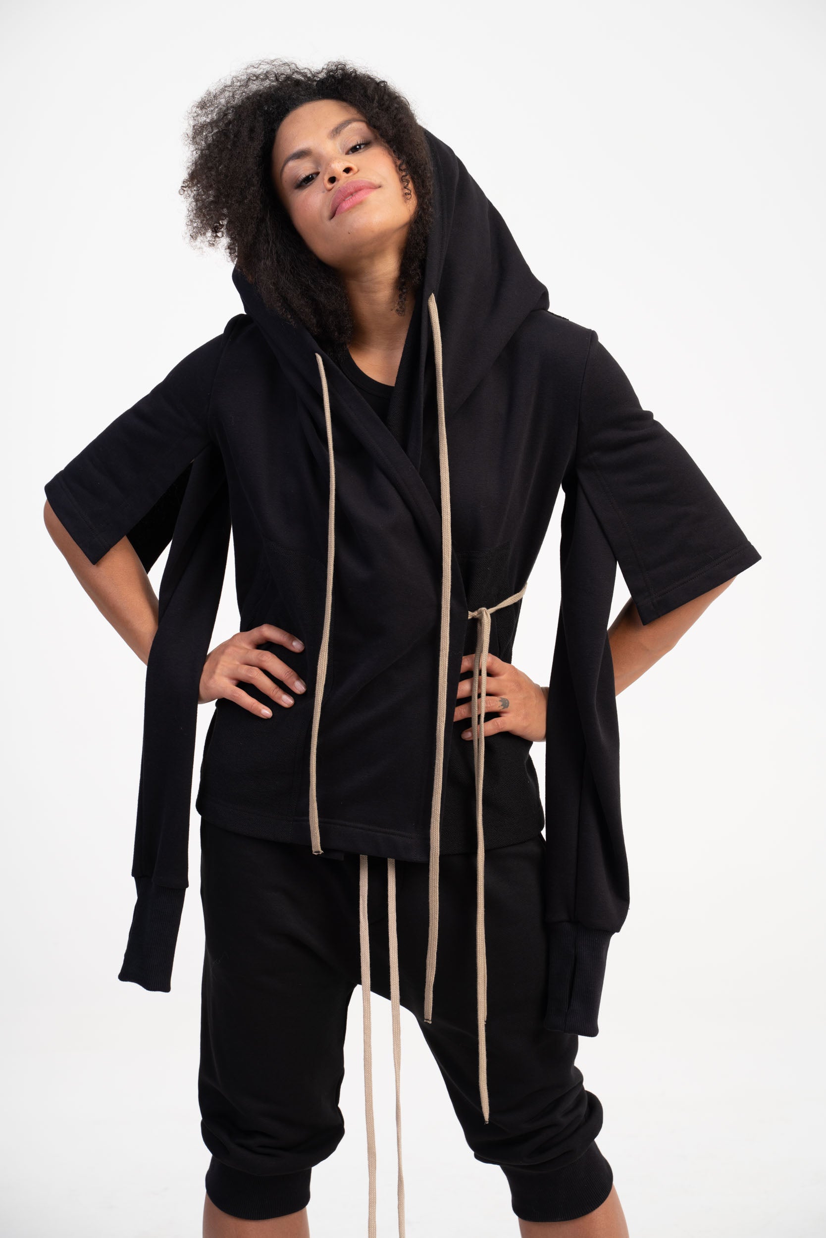 Multi Way Sleeves Hoodie